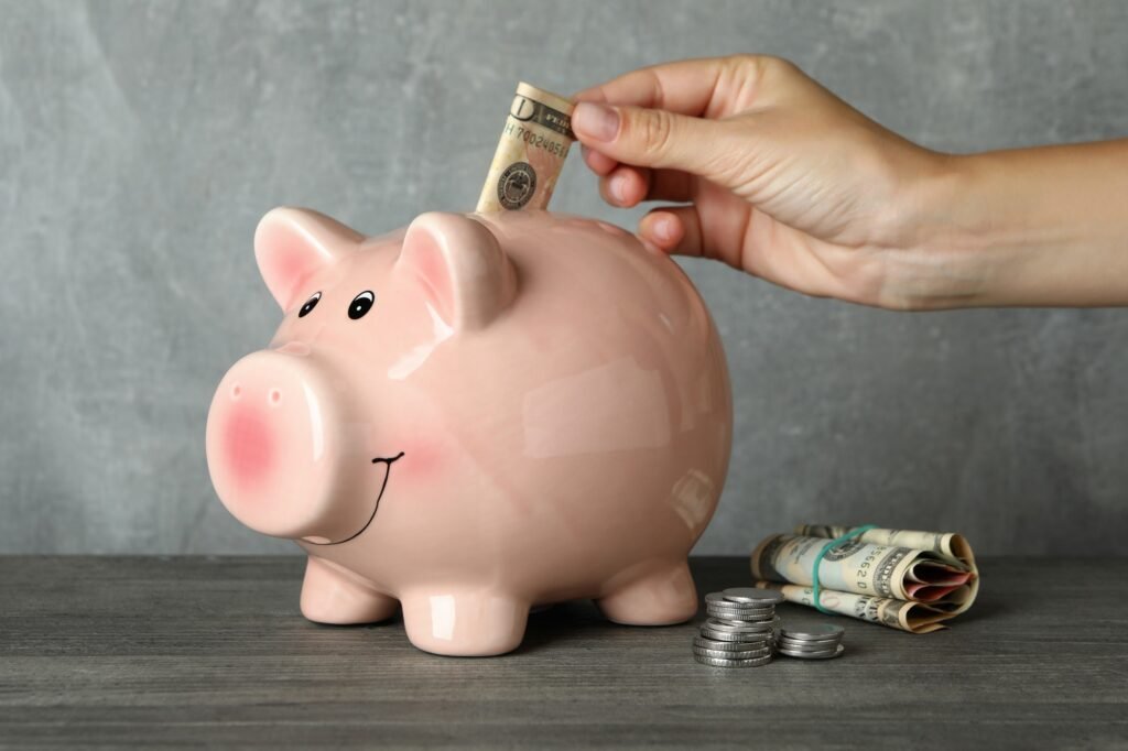 Concept of finance and economy with piggy bank